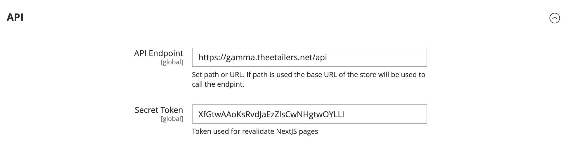 Adobe Commerce Module Api Configuration.